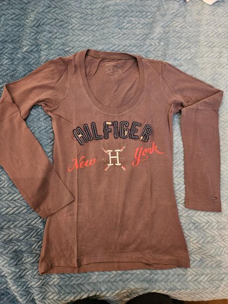 Sivé tričko tommy hilfiger, tommy hilfiger,xs