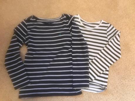 2x krásne pružkové tričká značky nautica, 116