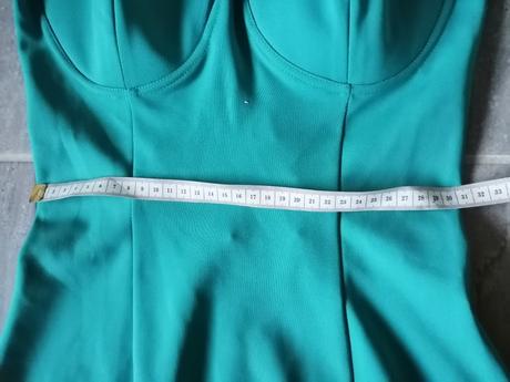 Tyrkysovozelené sexi šaty asos, v36, 36