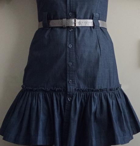 Krásne riflové šaty xs/160cm (už s poštou), 158