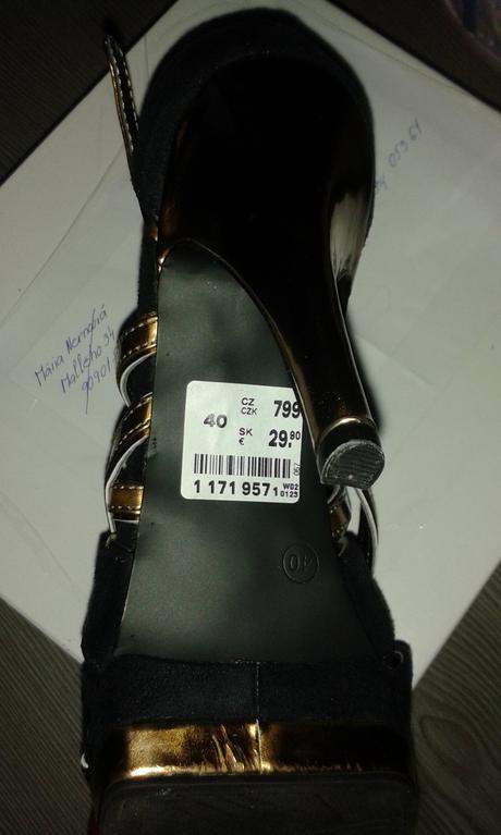 Elegantné sandálky, veľ. 40, 15 eur, deichmann,40