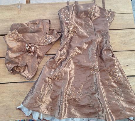 Spoločenské šaty s-m + bolerko, s