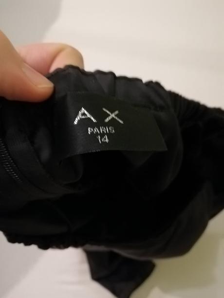 Satenove čierne elegantne šaty, 40