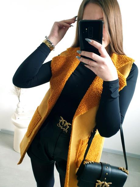 Horčicová vesta s/m, s