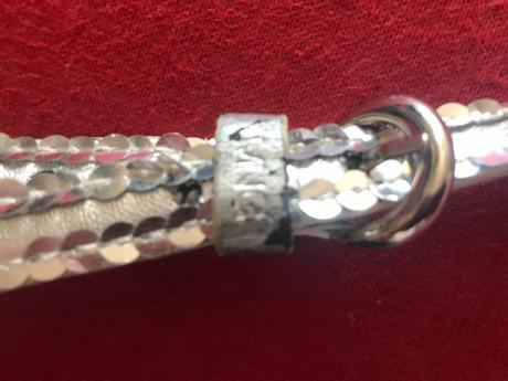 Opasok s dvoma radami flitier,dlzka 95 cm,mng, mango