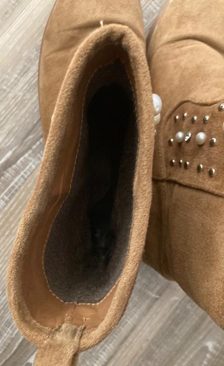 Dámske snehule/čižmičky s perlami, 38