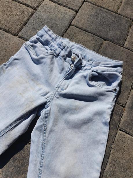Roztrhané elastické jeans veľ. 158, 158
