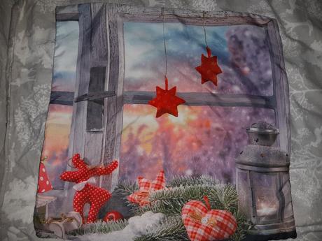 Vianočná obliecka na dekoracny vankus, 