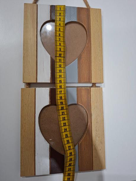 Dreveny fotoramik na dve fotky, 