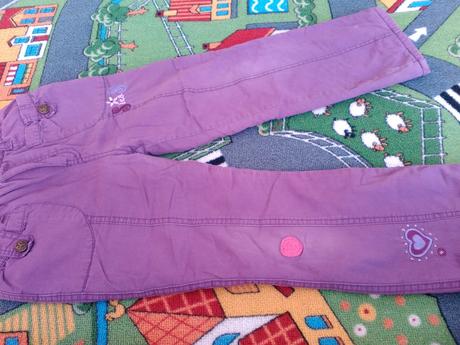 Zateplené nohavice na donosenie, 116