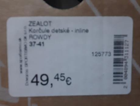 Kolieskové korčule ako nove, velkost 37-41, 37