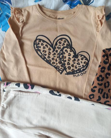 Súprava 2x tričko s dlhým rukávom+nohavice, sinsay,116