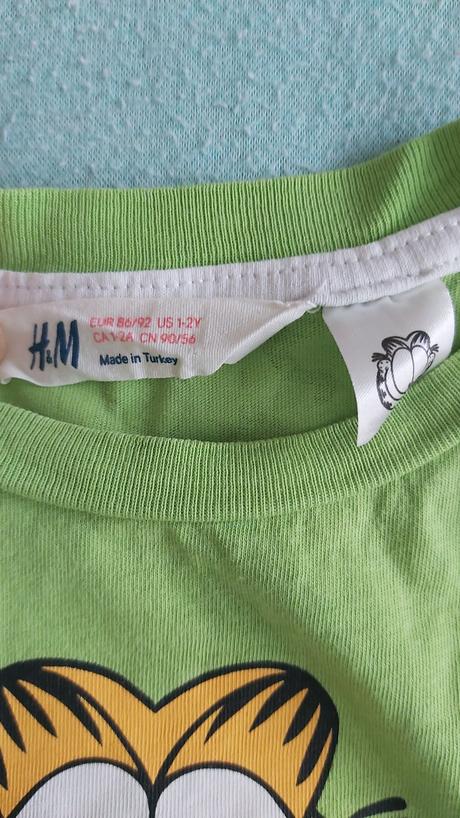 Tričko/tielko grafield h&m 86/92, h&m,86