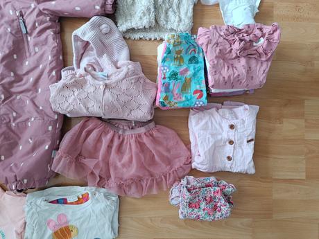 Balík oblečenia pre dievča 9-12 mesiacov, 68–80