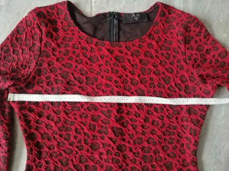 Čiernočervené šaty ax paris, v42-44, 42