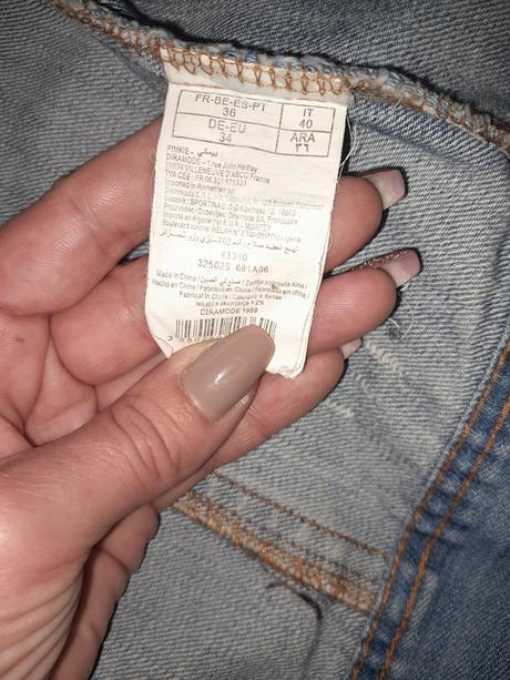 Značková riflova bunda, pimkie,36