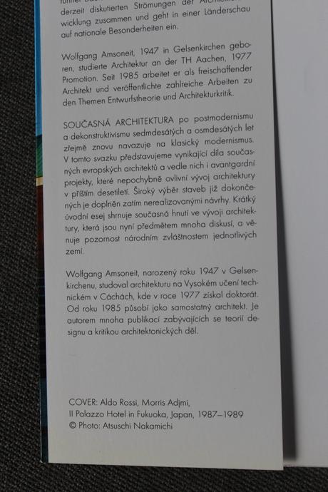 Kniha současní europští architekti,