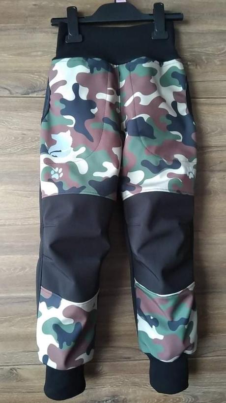 Zimné softshellky kombin.s reflexnym prvkom, 74 - 164