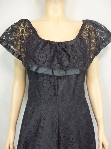 Kvalitné vintage čipkované šaty, c&a,38