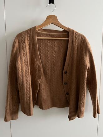 Vlnený kardigán, s