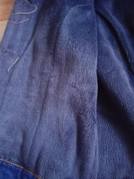 Teplá džinsová bunda, m