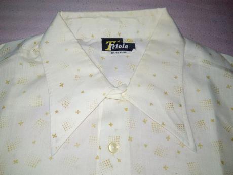 Krémová košeľa s potlačou, triola,xxxl