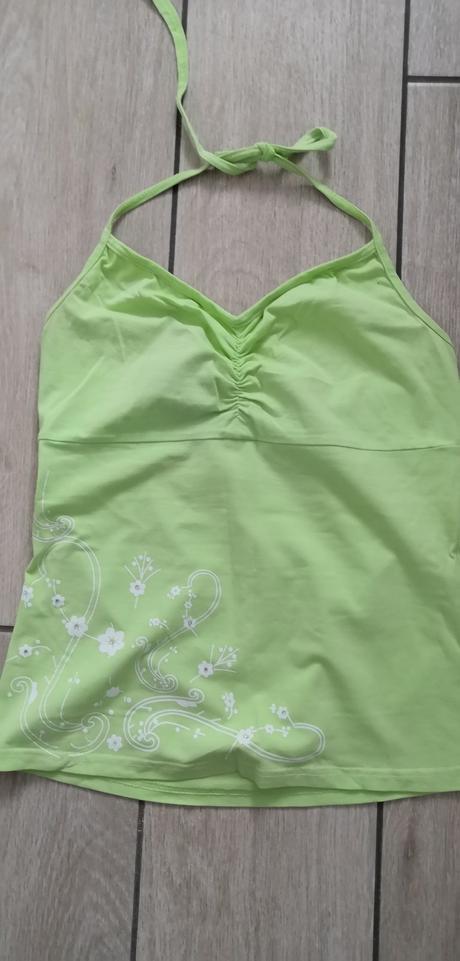 Krikľavo žltozelené tričko, s