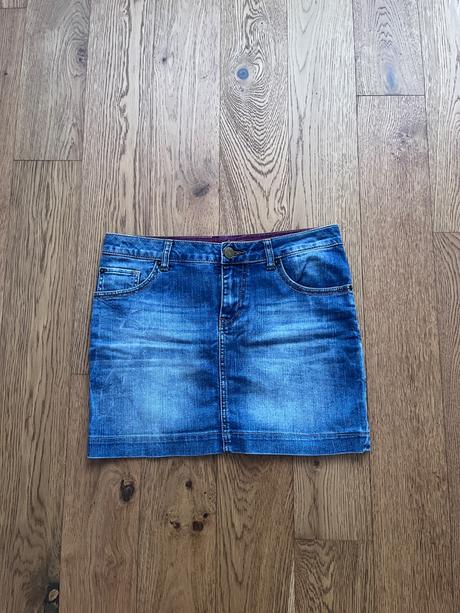 Rifľová sukňa mini s. oliver, s.oliver,m