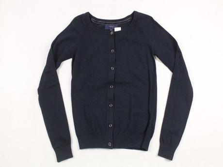 Tmavo-modrý na gombíky pulóver next veľ. 34, next,34