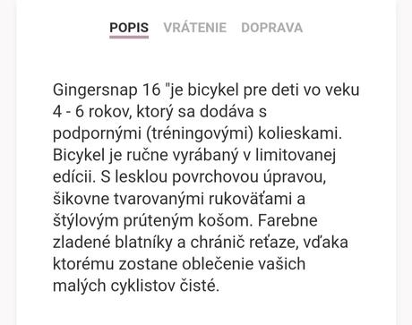 Retro bicykel bobbin 16, 16