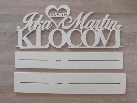 Svadobný stojan s krstnými menami, 