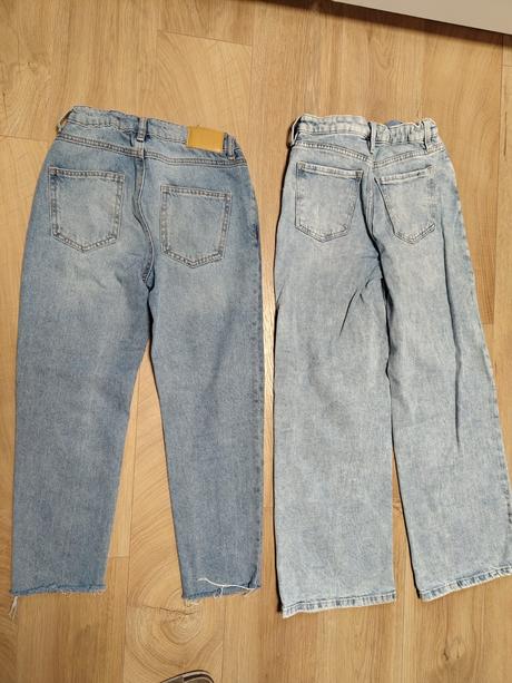 2x boyfriend riflove nohavice 134, h&m,134