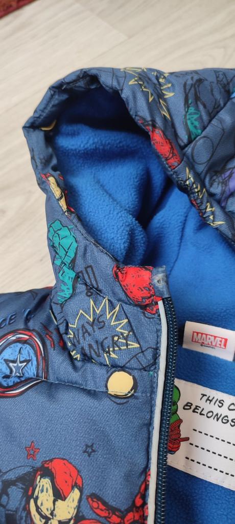 Zimná bunda tepla spiderman, marvel,116