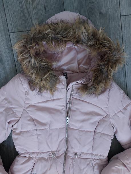 Zimná bunda ružová, h&m,s