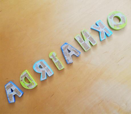 Drevené písmenká adrianko,