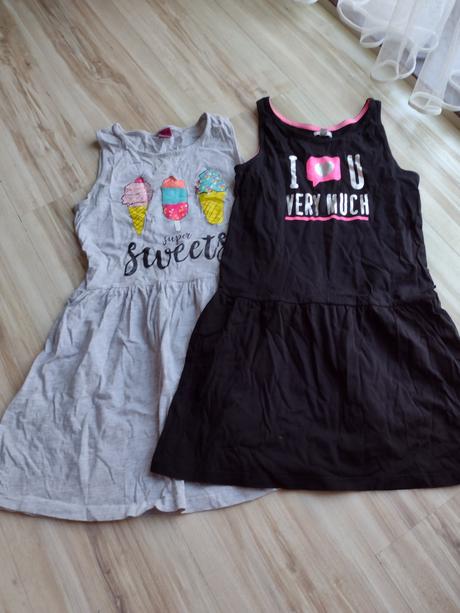 2x letné bavlnené šaty, ovs,146