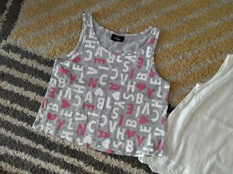 Písmenkové letné tielko 134/140, takko,134