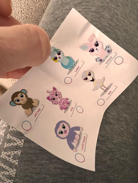 Ojo plyšové zvieratko prekvapenie v loptičke, 