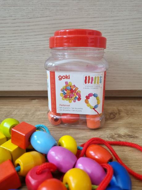 Drevené koráliky goki,