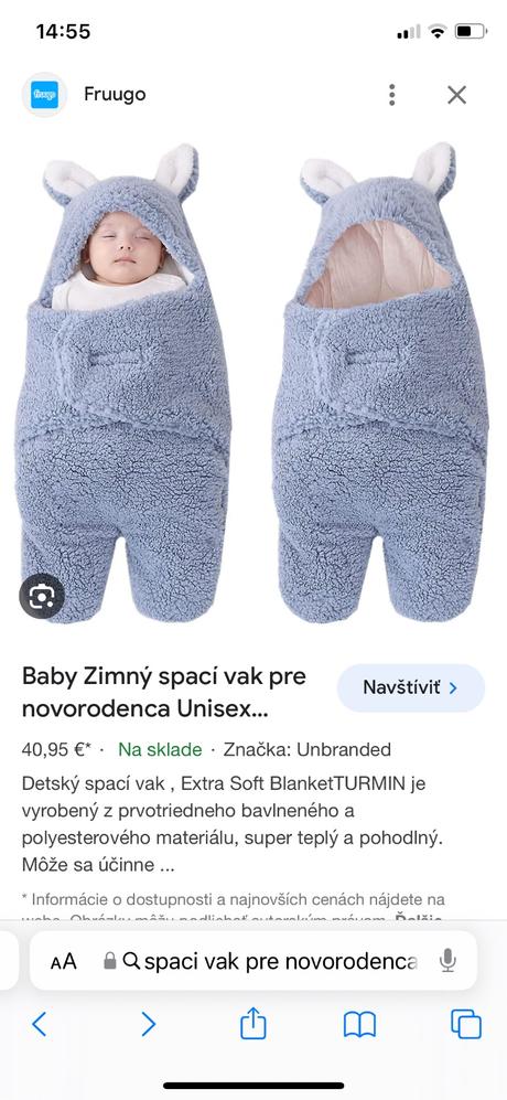 Mäkký zimný spací vak,