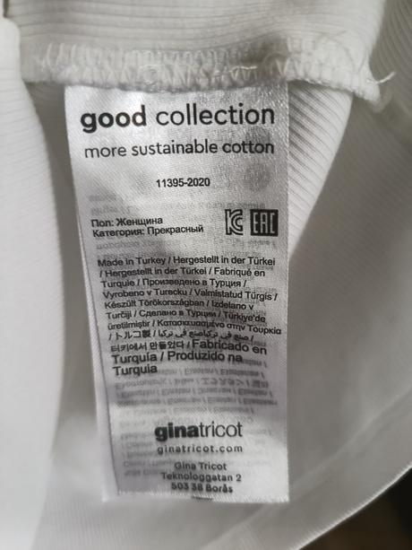 Gina tricot rebrované kvalitné tielko m-l, m