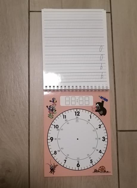 Pracovný zošit krtko písmená, čísla, čas,