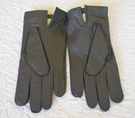 Pánske kožené rukavice - tmavo hnedé, l