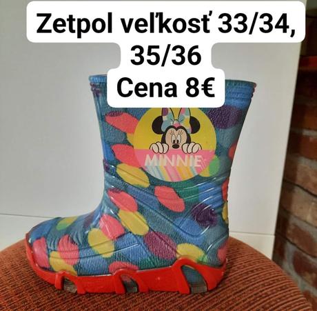 Zetpol gumáky minnie, zetpol,33 / 34 / 35 / 36