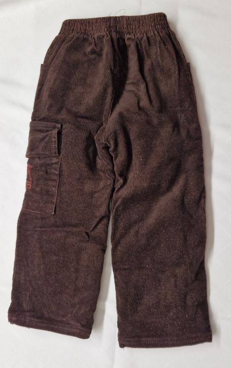 Zateplené manžestrové nohavice, 98