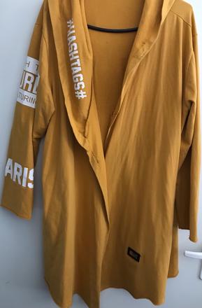 Dámsky teplákový oversize kardigán/mikina, 