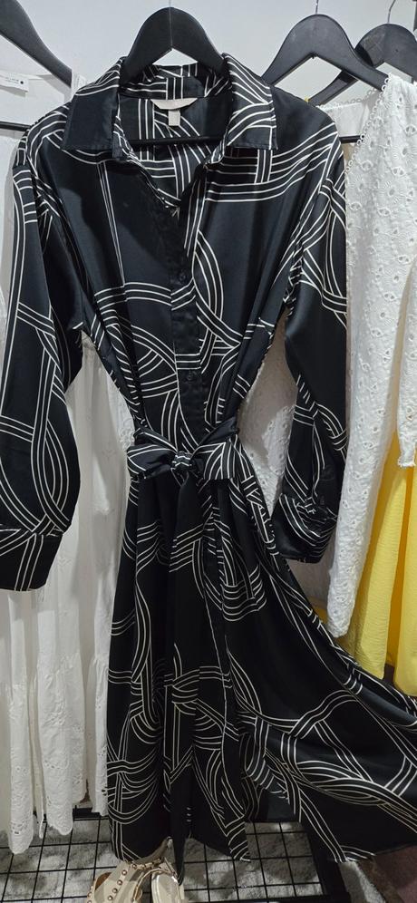 Saténové šaty h&m, h&m,l