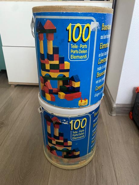 Drevené  kocky 189ks, 