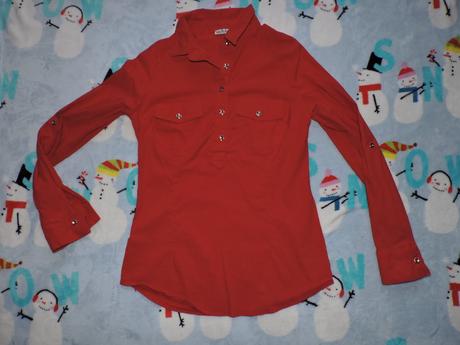 Damska červená košeľa,