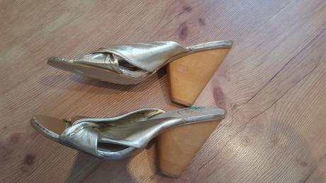 Zlaté sandále č.37, 37